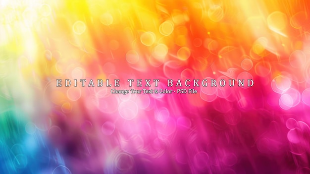 PSD abstract colorful bokeh background