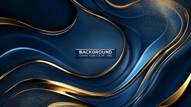 PSD abstract dark blue luxury background