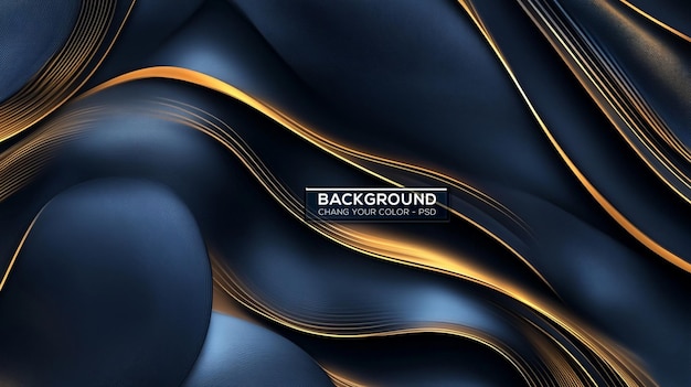 PSD abstract dark blue luxury background