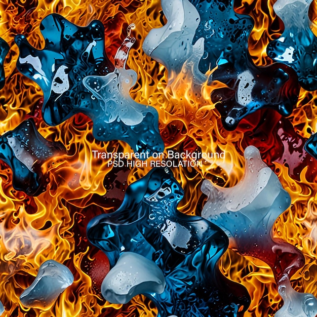 PSD abstract fire background abstract colorful fire background abstract smoke on transparent background