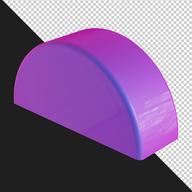 Abstract geometric shape futuristic gradient material design 3d rendering