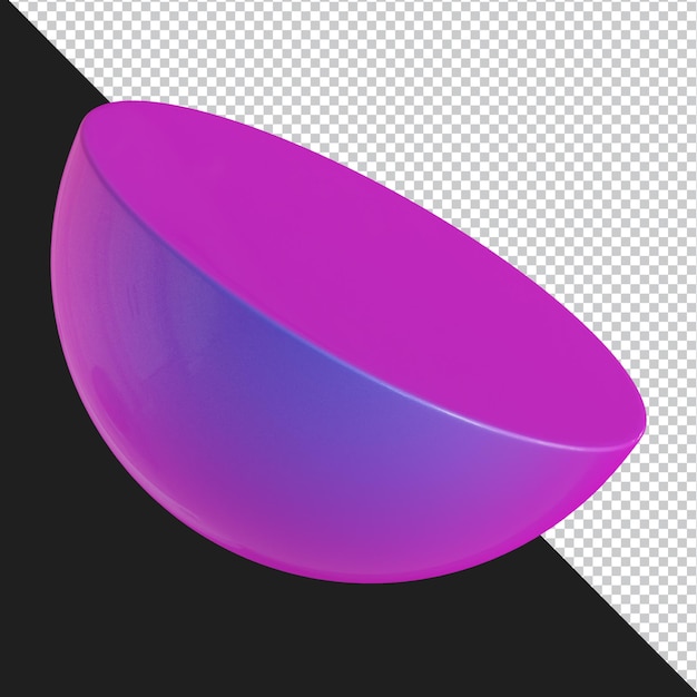 Abstract geometric shape futuristic gradient material design 3d rendering