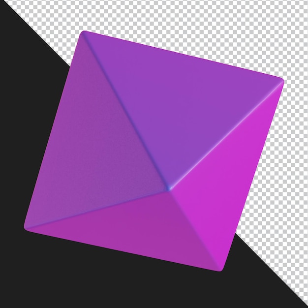 Abstract geometric shape futuristic gradient material design 3d rendering