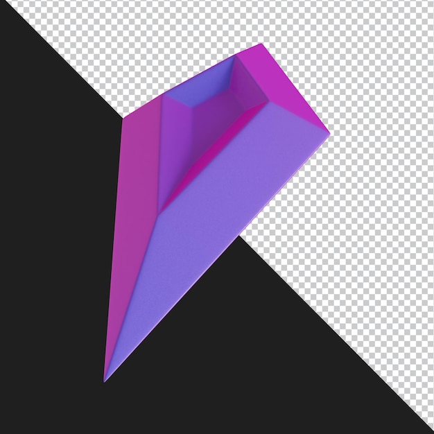 Abstract geometric shape futuristic gradient material design 3d rendering