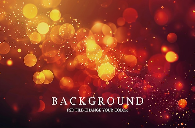 PSD abstract glowing light bokeh background