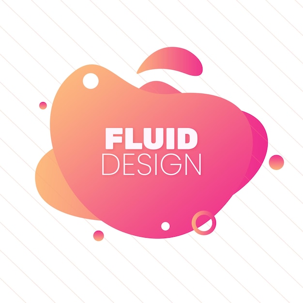 Abstract Gradient fluid shapes banner