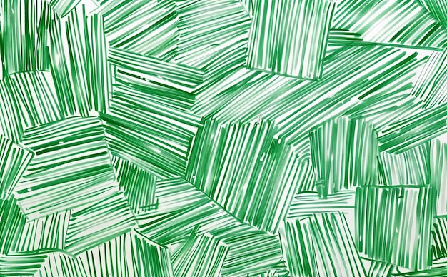 PSD abstract green line drawing pattern on a white background hand drawn lines