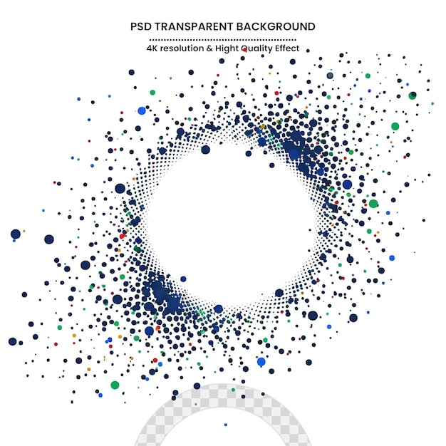 PSD abstract halftone effect vector background dotted pattern graphic template