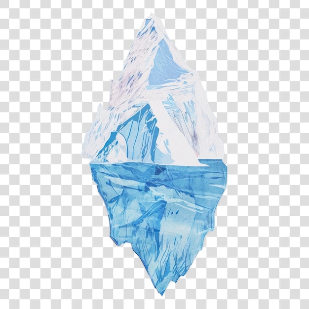 Abstract iceberg transparent PNG element