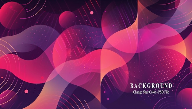 PSD abstract magenta background with geometric shapes and lines vector illustration design for banner