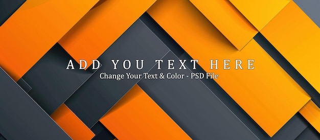 PSD abstract orange and grey geometric design