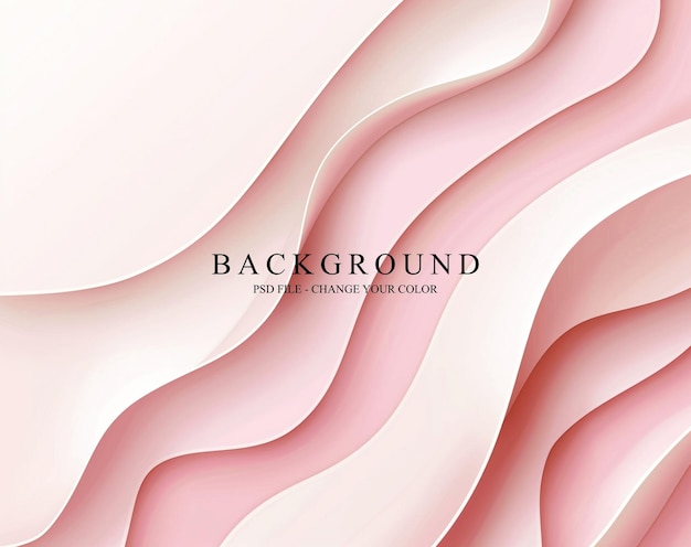 PSD abstract pink and white wave lines background