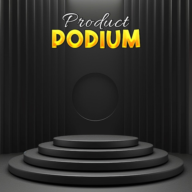 abstract product podium background