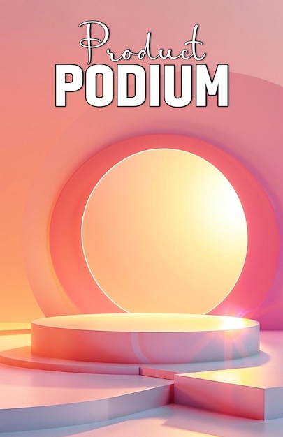 abstract product podium for poster background