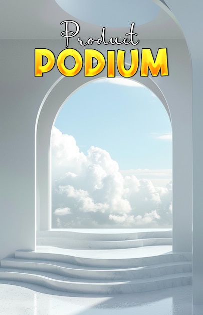 abstract product podium for poster background