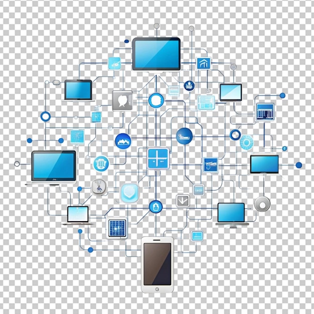 PSD abstract representation of technology