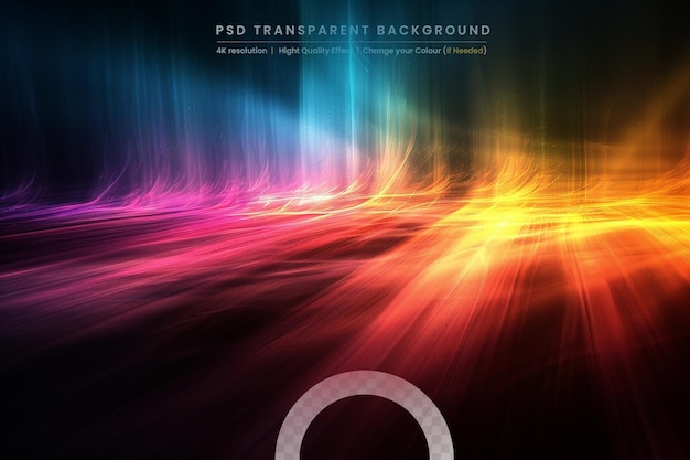 PSD abstract scene with light beam for placement your product spotlight