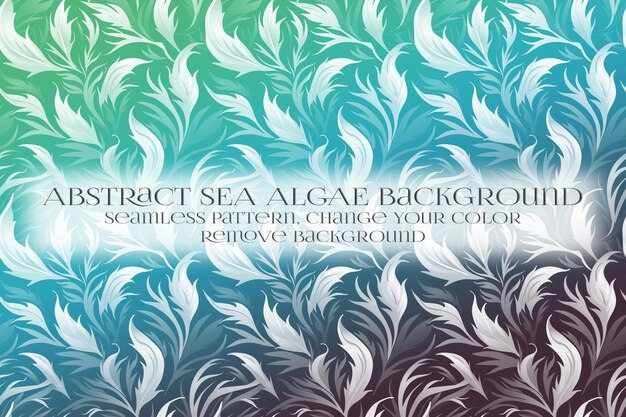 PSD abstract sea algae pattern on remove background texture