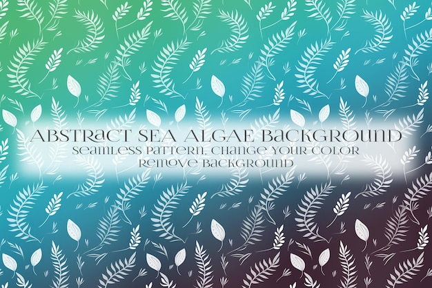 PSD abstract sea algae pattern on remove background texture