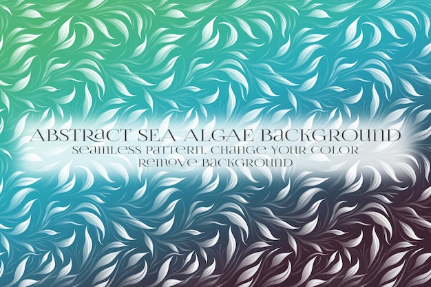 PSD abstract sea algae pattern on remove background texture