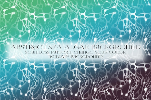 PSD abstract sea algae pattern on remove background texture