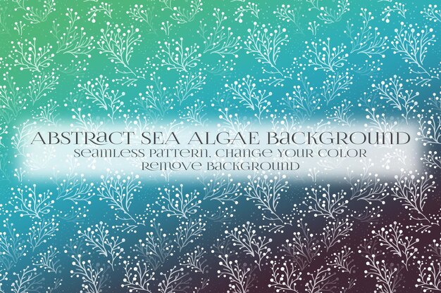 PSD abstract sea algae pattern on remove background texture