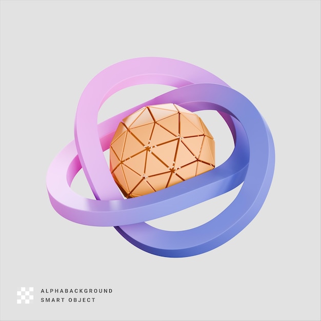 Abstract Shape 3d Render Illustration