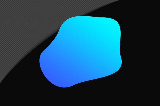 Abstract Shape Gradient Element with Blue Colorful Color template psd design