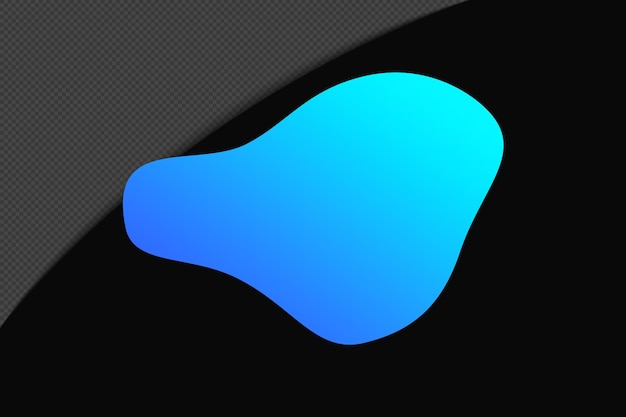 Abstract Shape Gradient Element with Blue Colorful Color template psd design