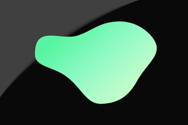 PSD abstract shape gradient element with green color template psd png design