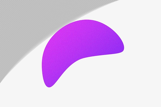 Abstract Shape Gradient Element with Purple Color template psd png design