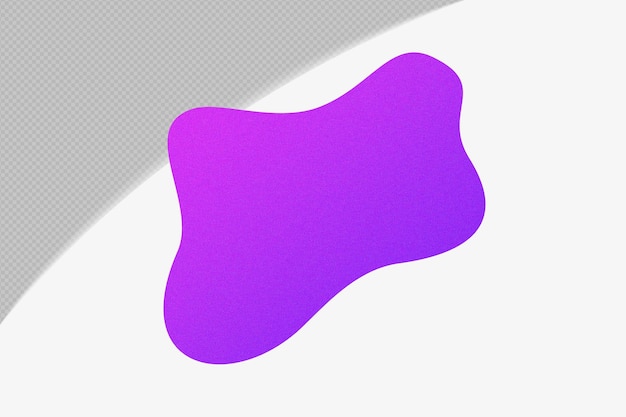 PSD abstract shape gradient element with purple color template psd png design