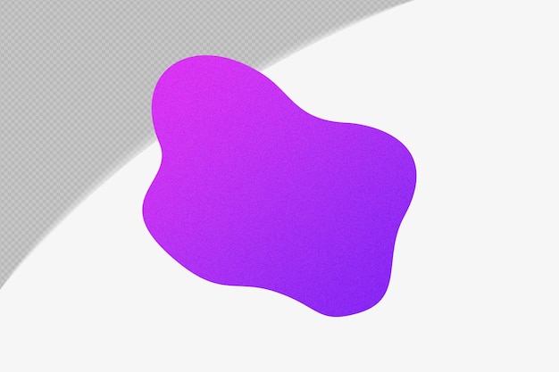 PSD abstract shape gradient element with purple color template psd png design