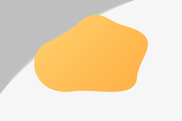 Abstract Shape transparent Element with Yellow soft Color template psd stock png design