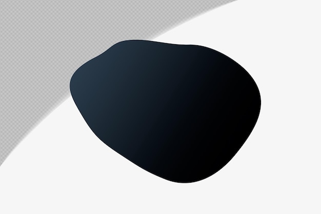 Abstract Shape transparent Gradient Element with Black Midnight Mirage Color template psd png design