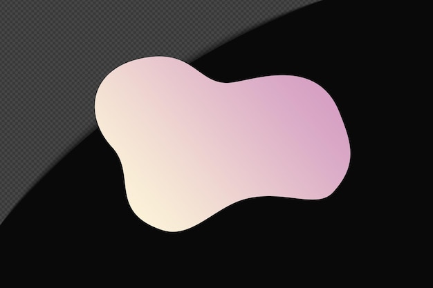 Abstract Shape transparent Gradient Element with pink soft Color template psd png design