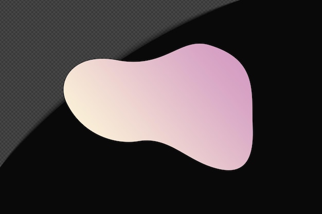 Abstract Shape transparent Gradient Element with pink soft Color template psd png design