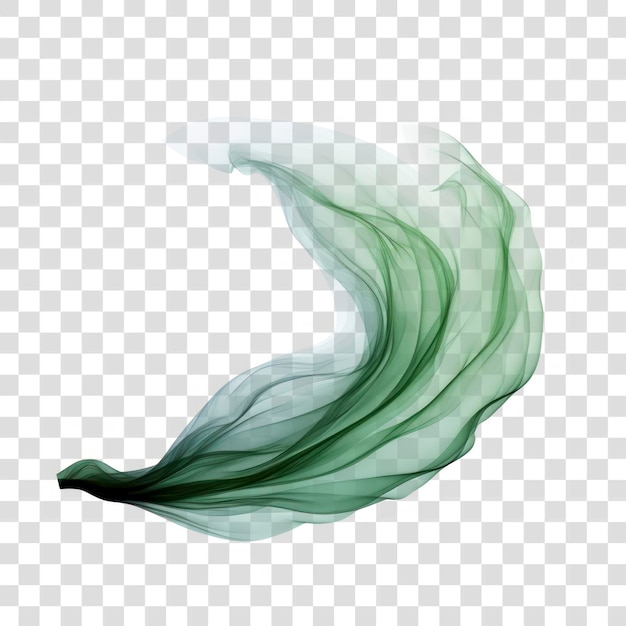 PSD abstract smoke of banana green leaf art