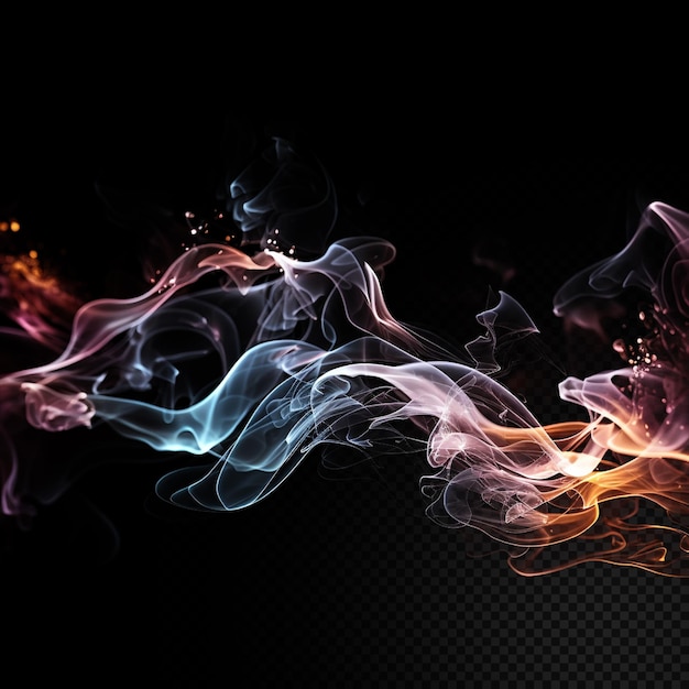 Abstract smoke color explosion isolated 3d render