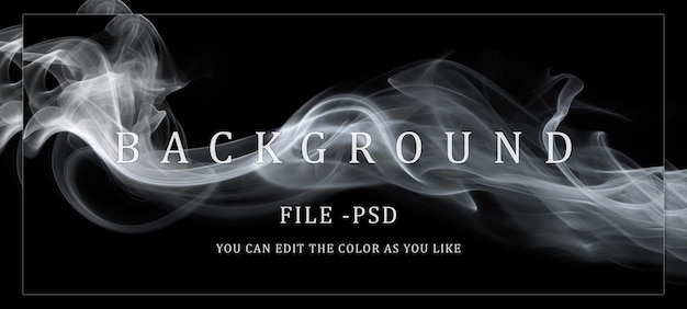 PSD abstract smoke swirls against a dark background