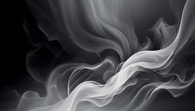 PSD abstract smoke trails in varying shades of grey