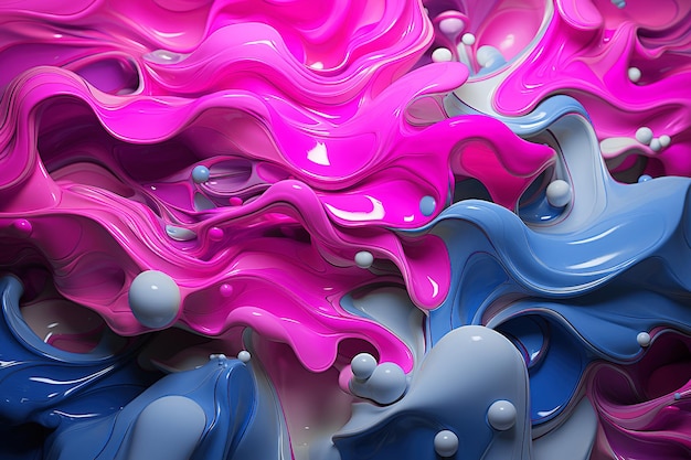 PSD abstract surreal liquid background