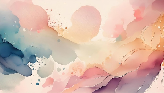 PSD abstract watercolor background in soft muted tones