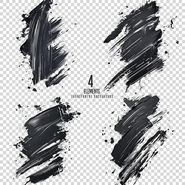 PSD abstract watercolor brush set