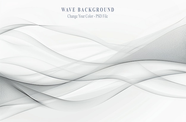 PSD abstract wave grey modern