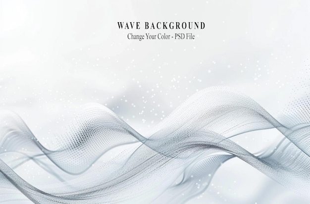 PSD abstract wave grey modern