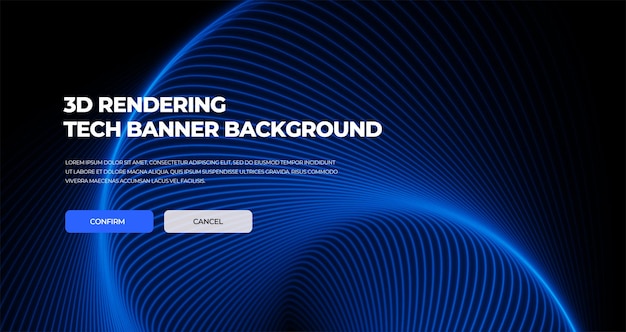 abstract website scifi tech banner background