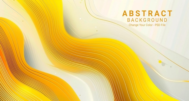 Abstract yellow and white background vector presentation design modern light aesthetic template