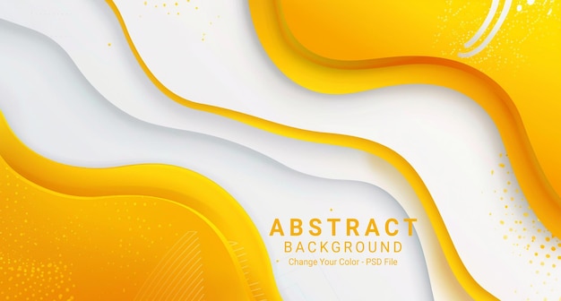 Abstract yellow and white background vector presentation design modern light aesthetic template