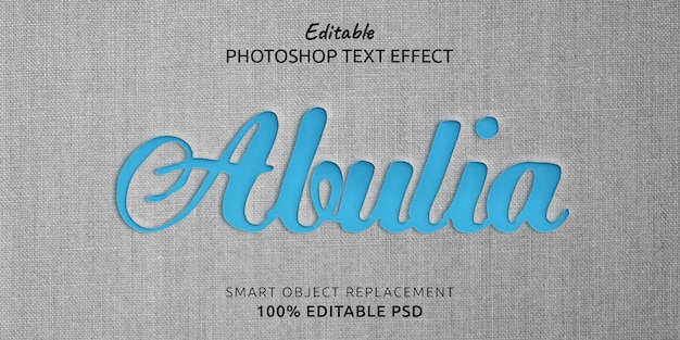 Abulia Photoshop Text Effect